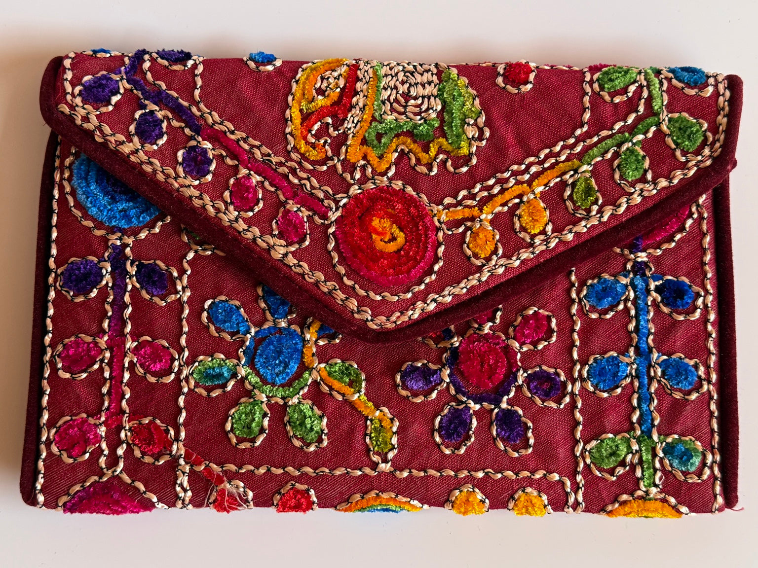 Handcrafted Rajasthani Embroidered Women's Purse – Multicolor Artisan Handbag | Jaipur Collection