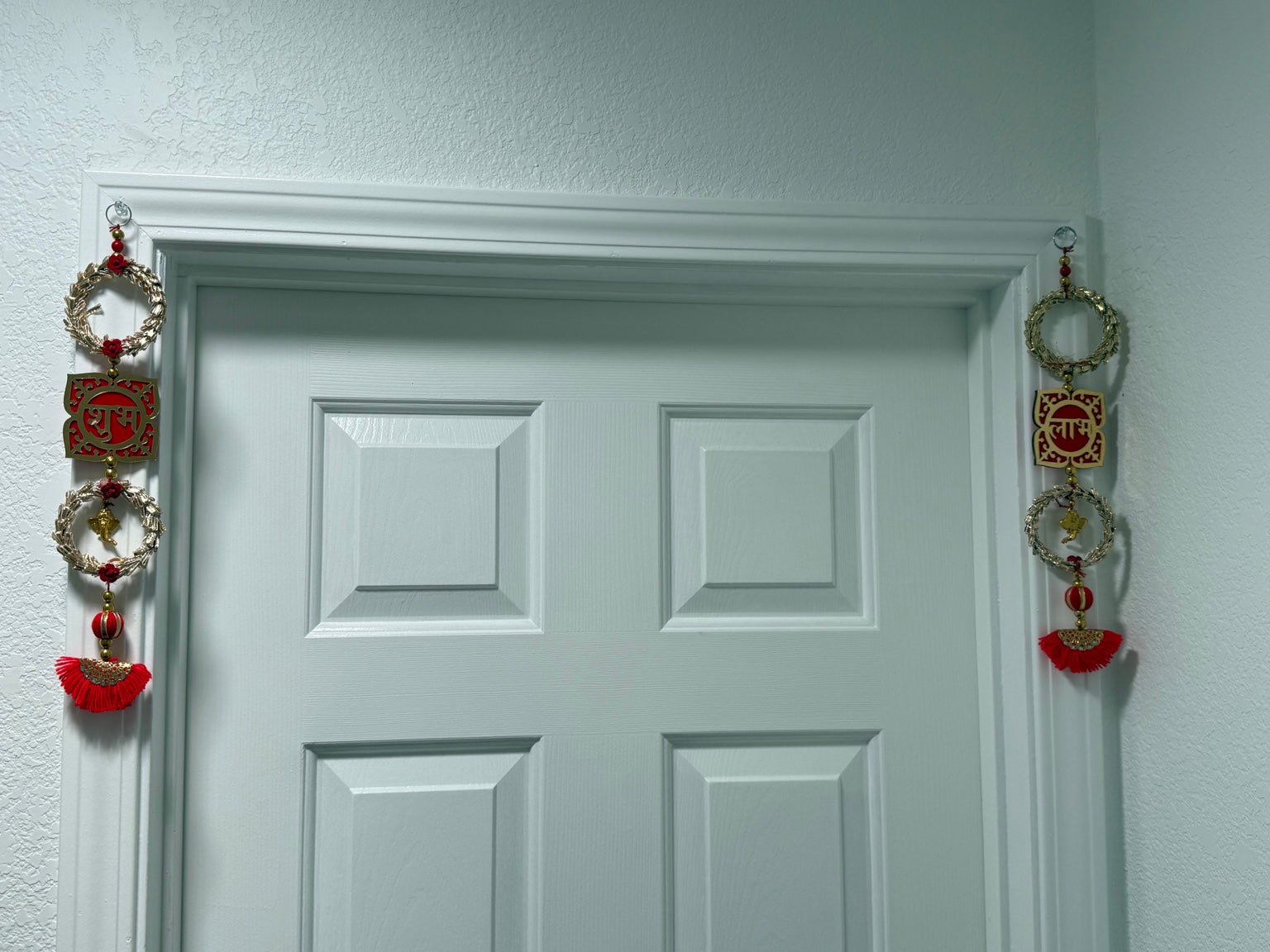Shubh Labh Decorative Door Hanging Set – Handcrafted Ganesh Auspicious Wall Accent (Pair)