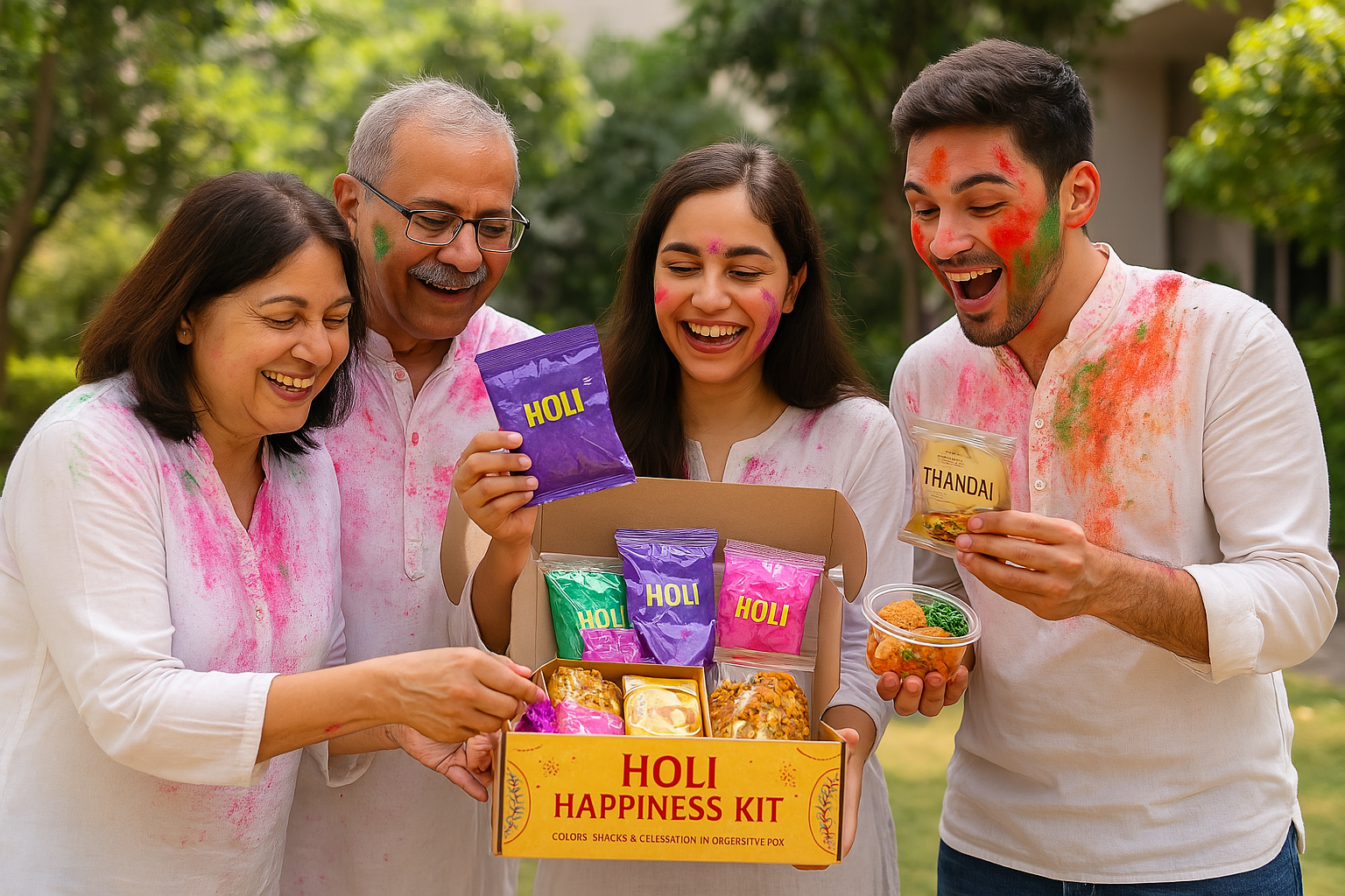 Holi Happiness Kit β Colors, Snacks & Celebration in One Festive Box