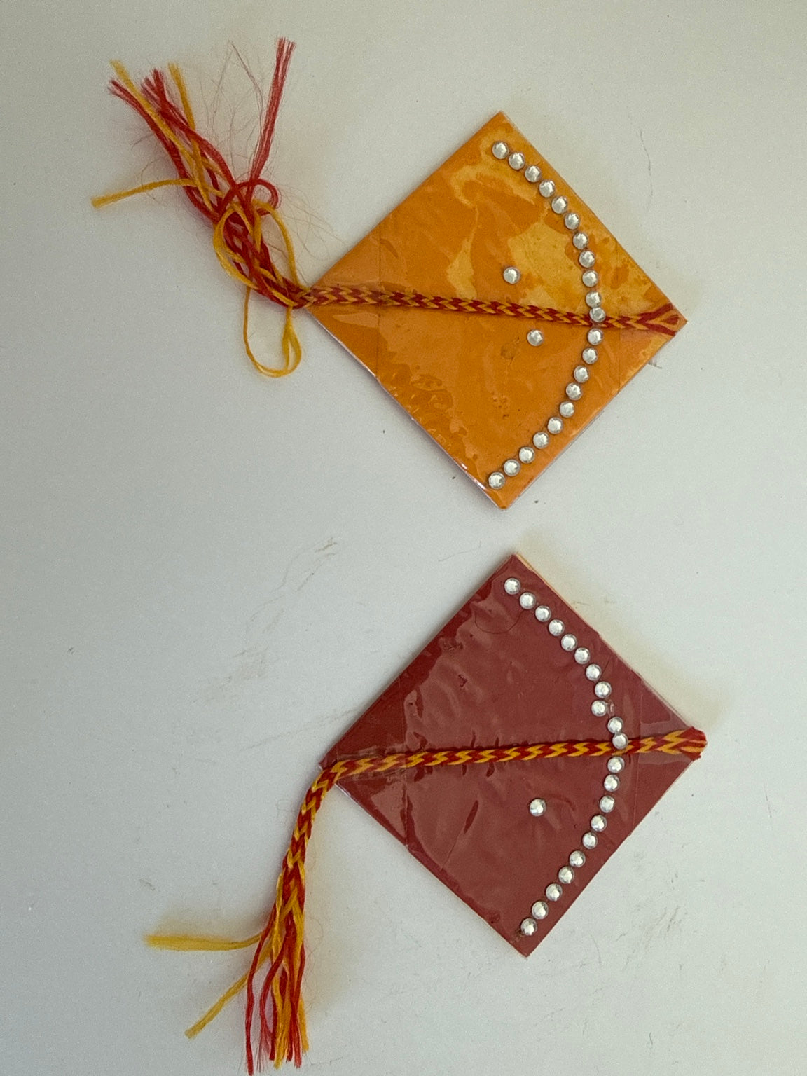 Handcrafted Haldi Kumkum Packet Set – Traditional Indian Ceremony Favor (2 Pieces)