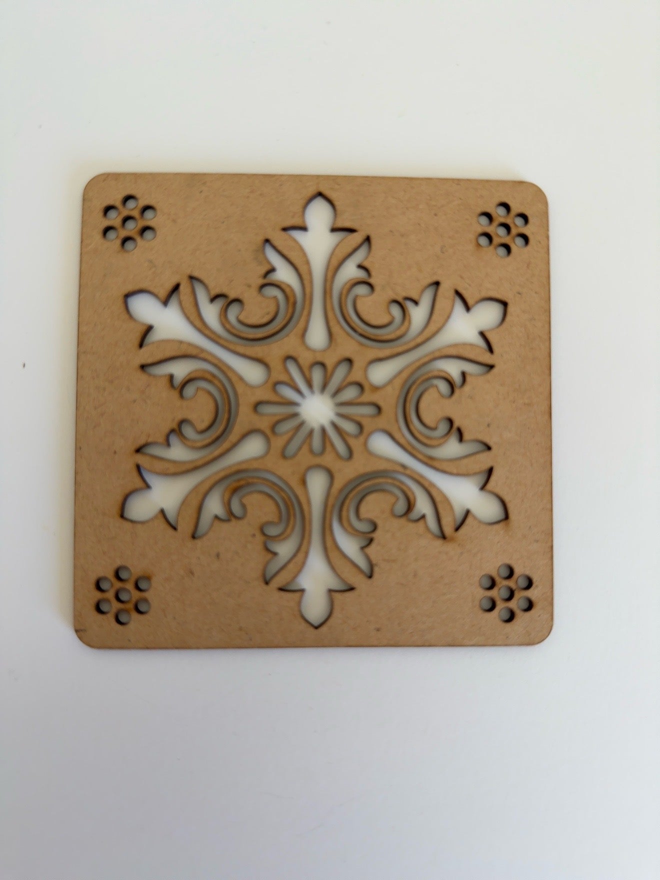 Royal Floral Rangoli Stencil – Reusable Festival Floor Art Template