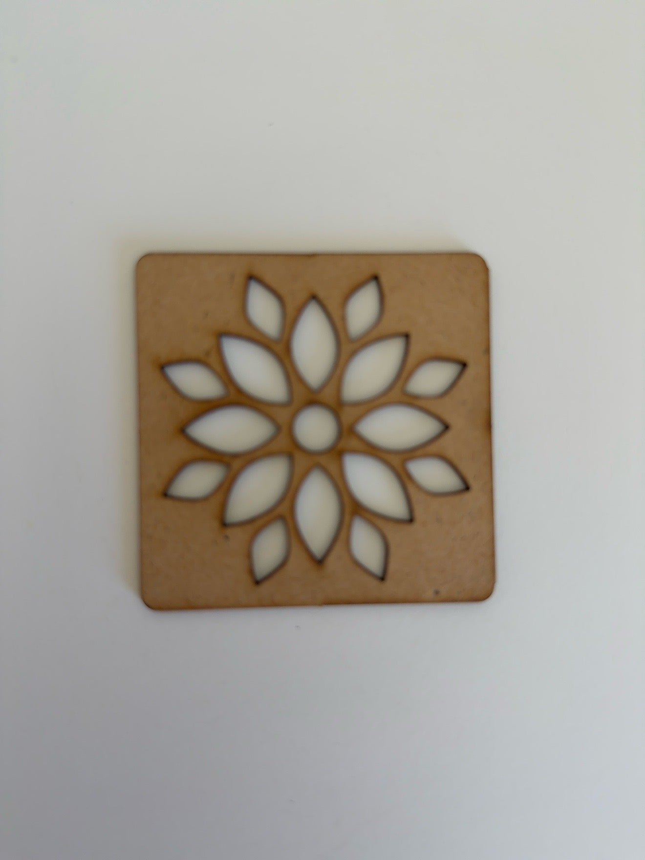 Sunflower Mandala Rangoli Stencil – Floral Bloom Design