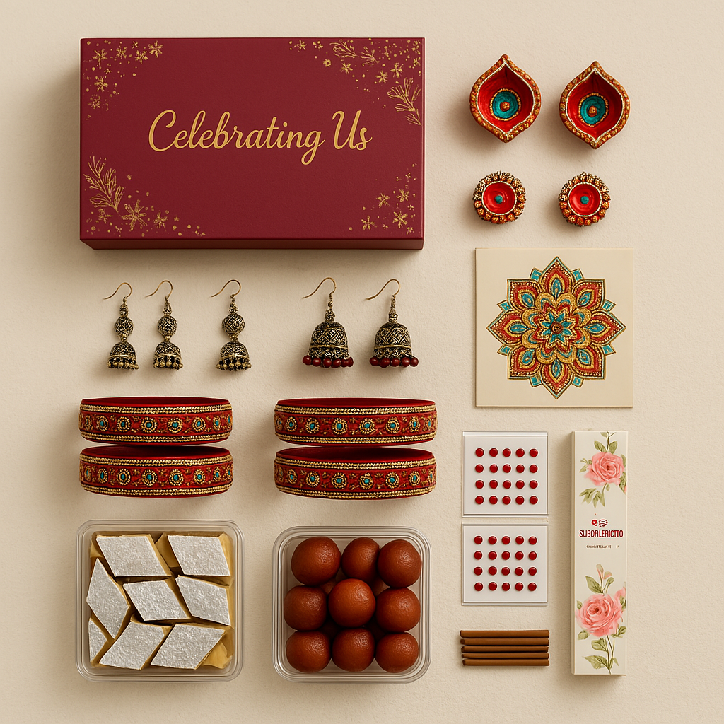 Mother-Daughter Diwali Celebration Combo Box