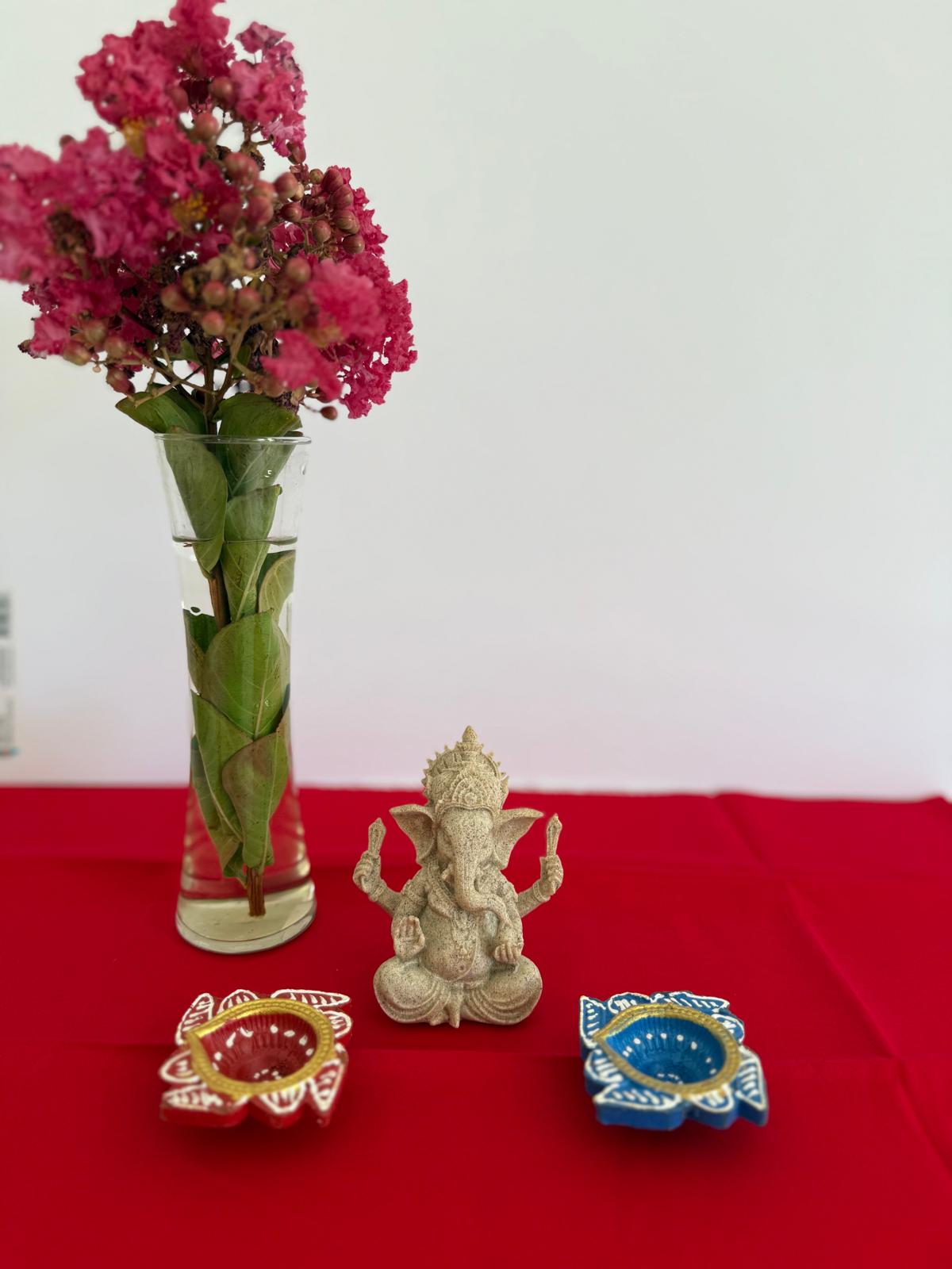 Hand-Painted Diya Set (12 Pcs, Assorted Colors) – Lotus Design
