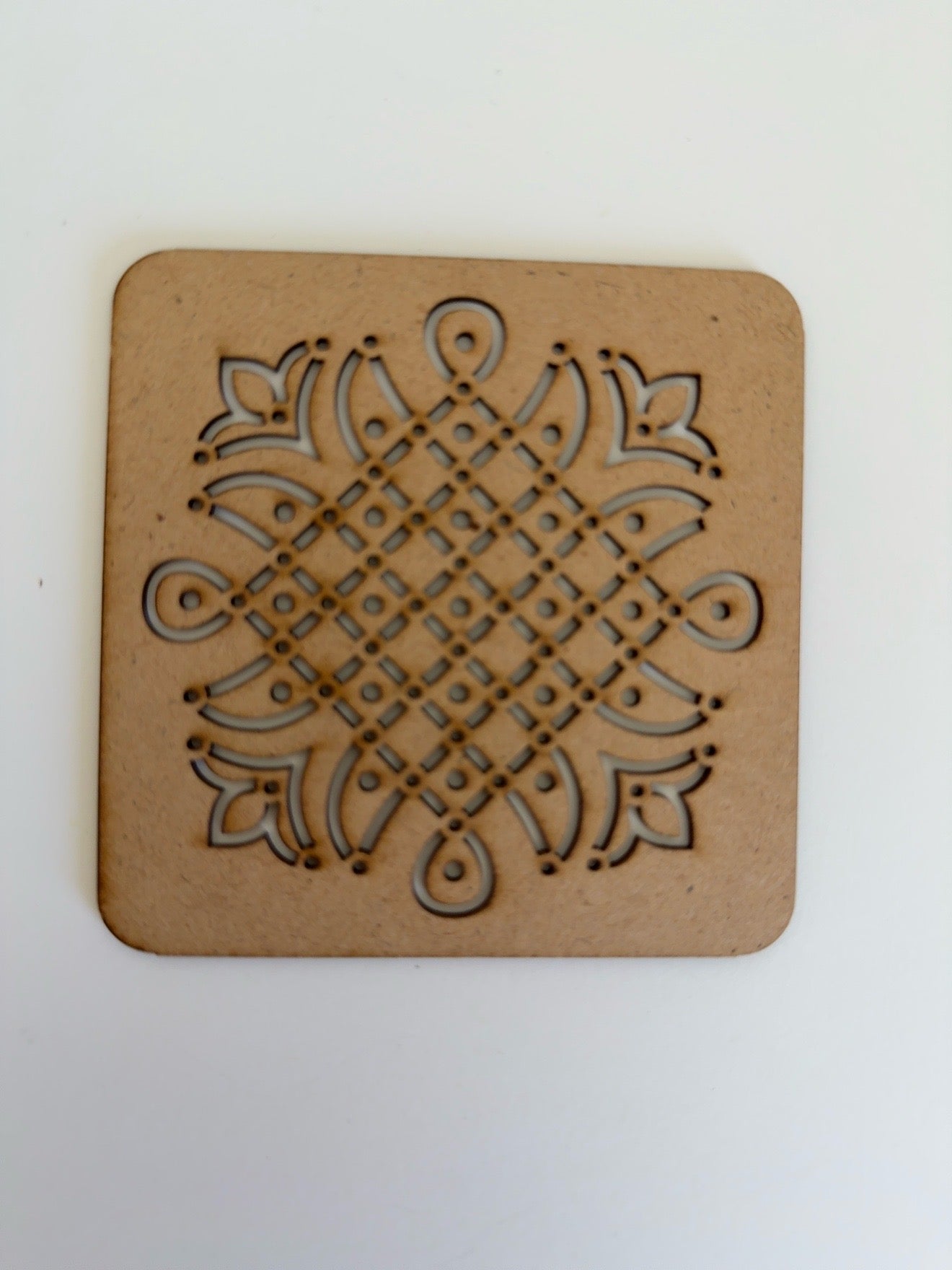 Traditional Kolam Rangoli Stencil – Sacred Geometric Festival Design
