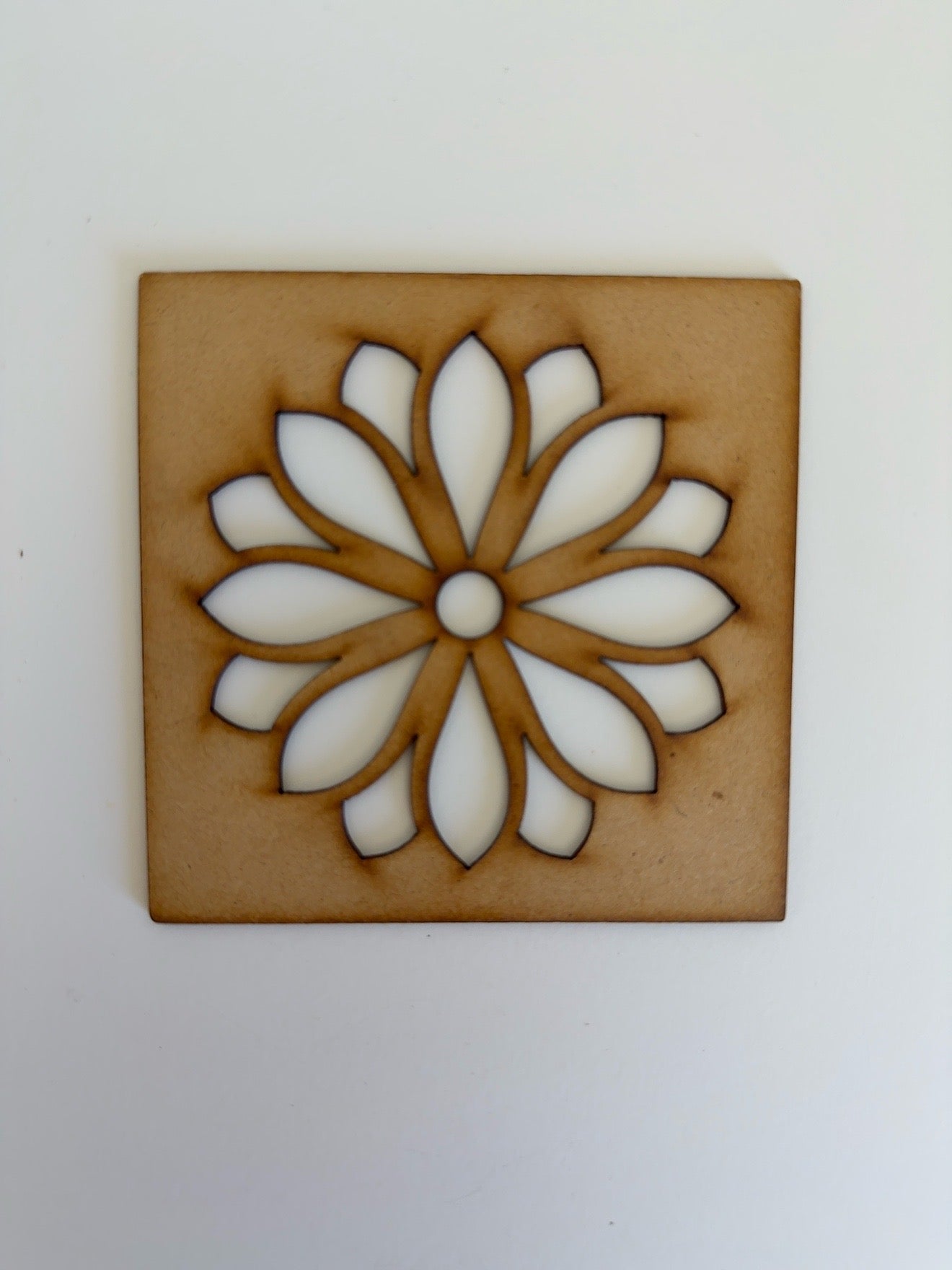 Floral Mandala Rangoli Stencil – Traditional Flower Design