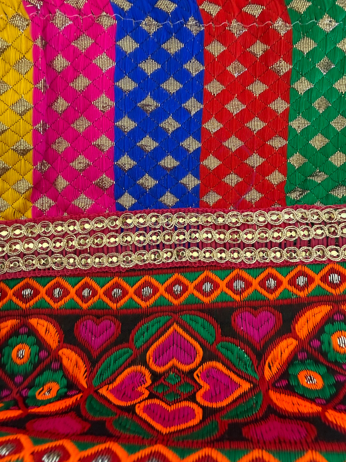 Handcrafted Jaipur Potli Bag – Multicolor Embroidered Drawstring Pouch | Traditional Rajasthani Gift Bag