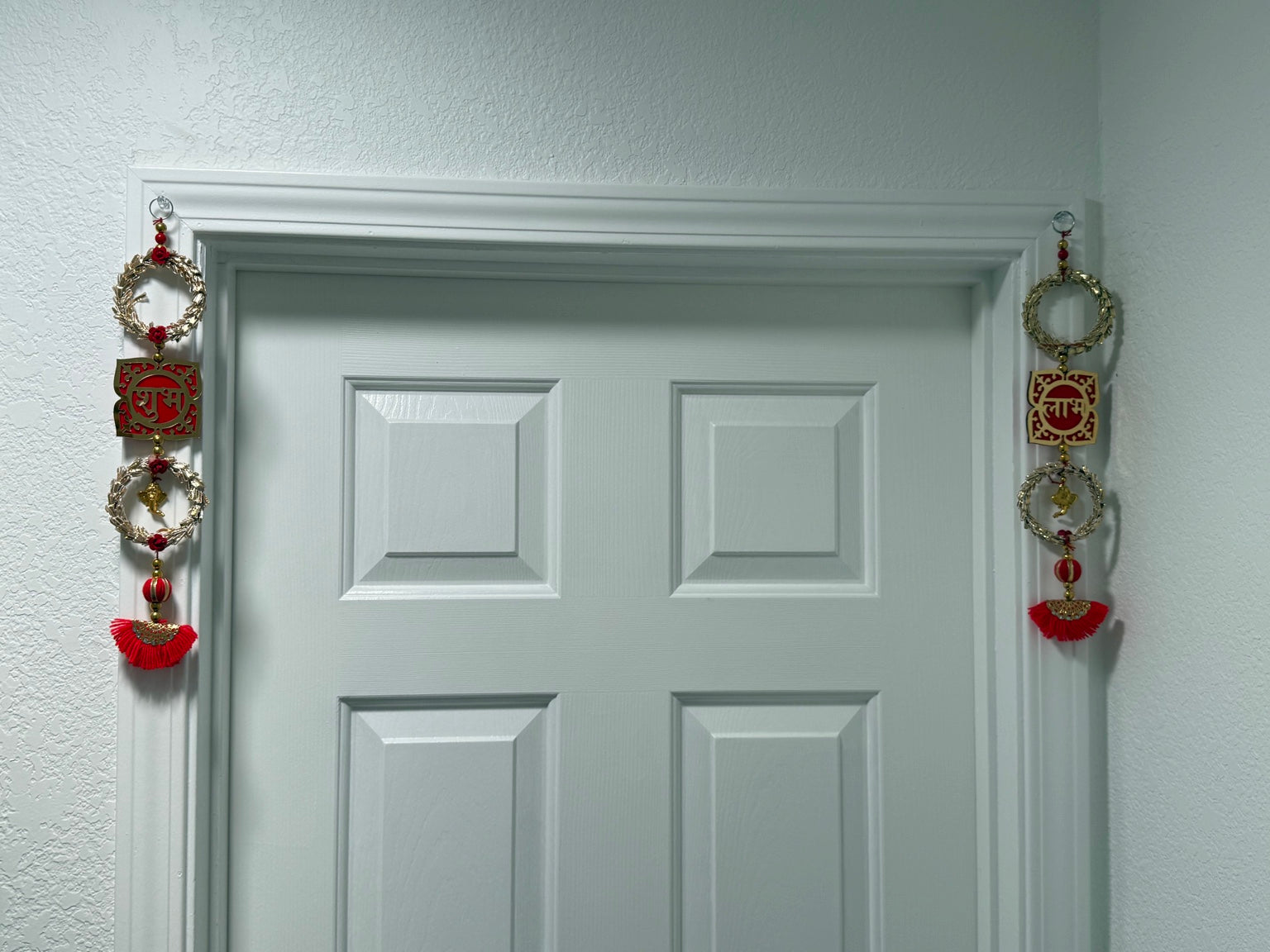 Shubh Labh Decorative Door Hanging Set – Handcrafted Ganesh Auspicious Wall Accent (Pair)