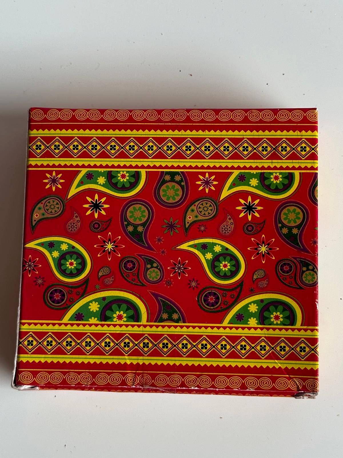 Front view of Kesar Chandan Dhoop Sticks box