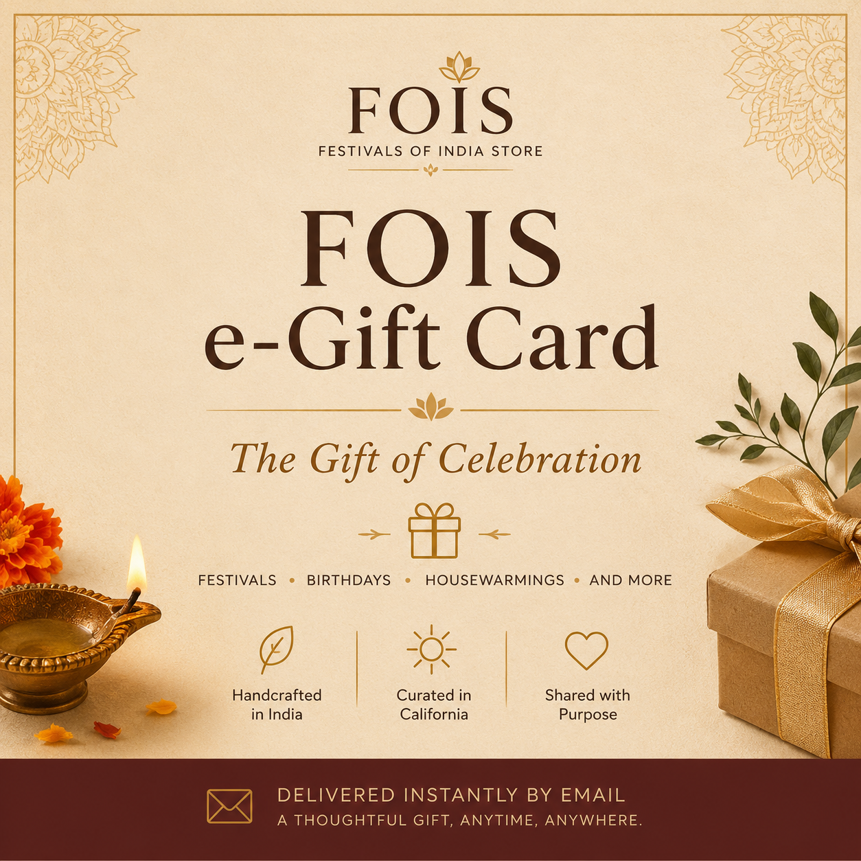 FestivalsofIndiaStore e-Gift Card – The Gift of Celebration