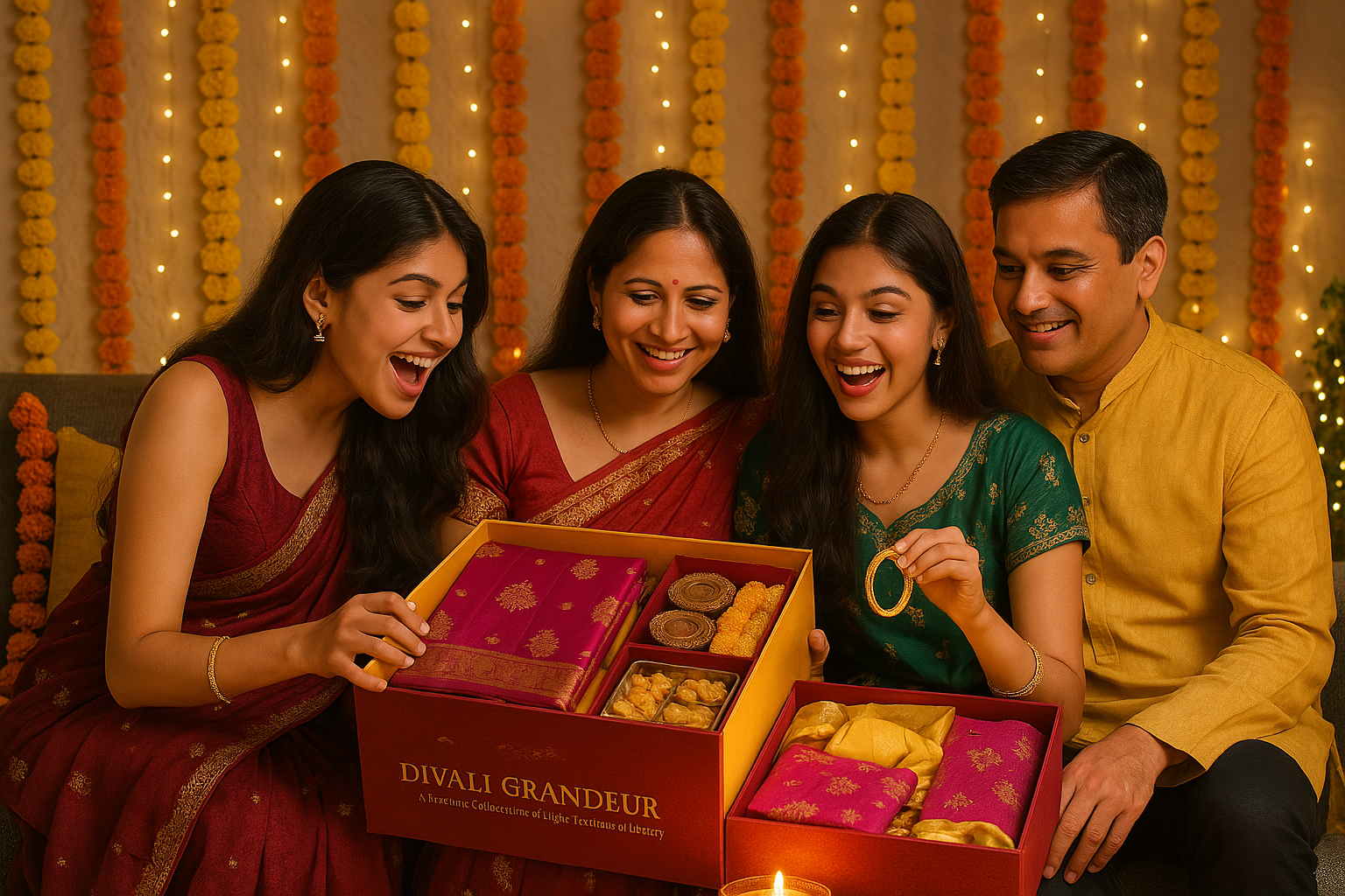 Diwali Grandeur Box – A Premium Celebration of Light, Tradition & Luxury