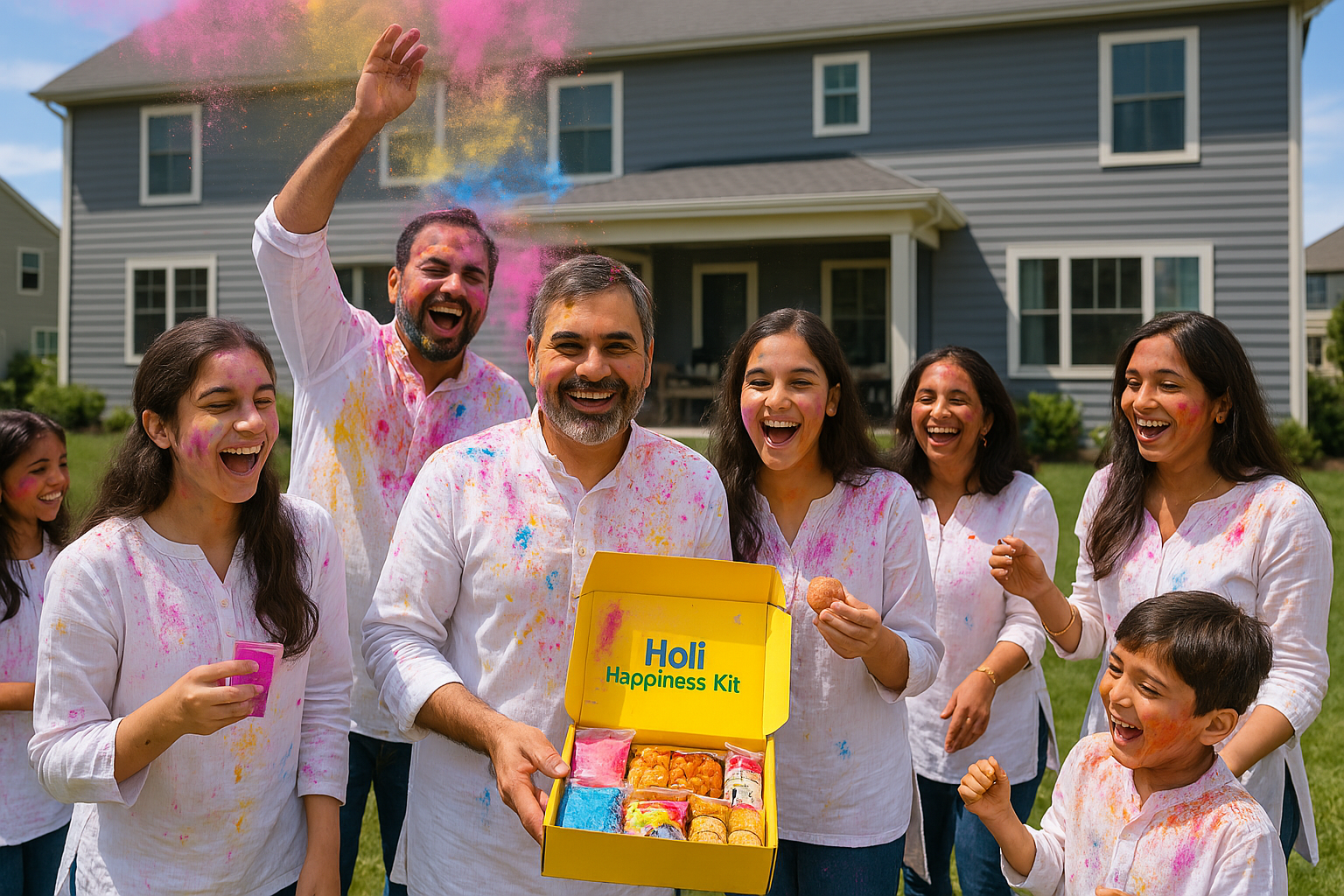 Holi Happiness Kit – Colors, Snacks & Celebration in One Festive Box