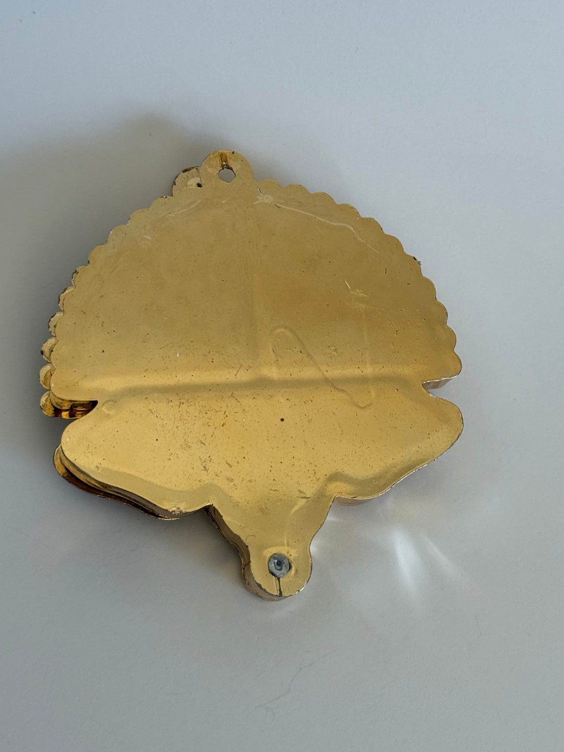 Ganesh Haldi Kumkum Box – Decorative Pooja Samagri Holder (Gold Finish)